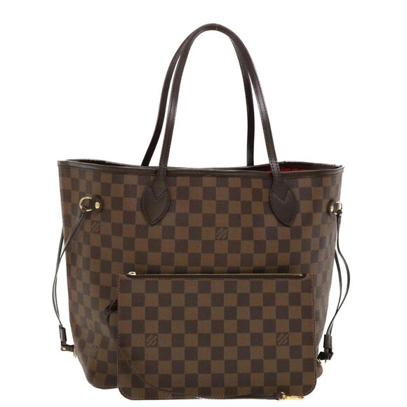 LOUIS VUITTON Damier Ebene Neverfull MM Tote Bag N51105 LV Auth 41156SAV - Picture 1 of 16